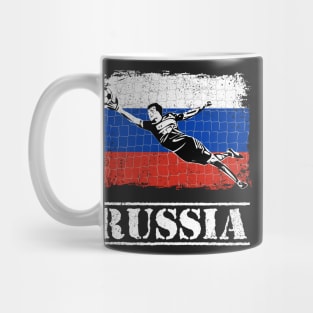 Russia Soccer Goalie Goal Keeper Shirt Mug